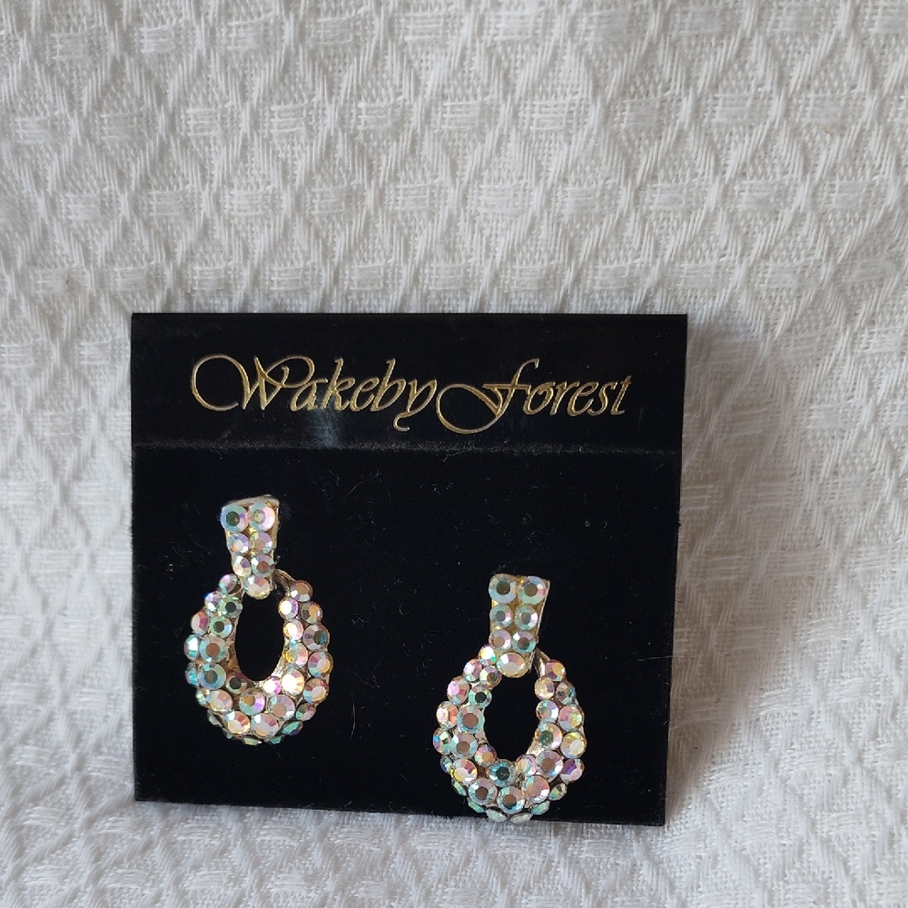 Iridescent Crystal Earrings